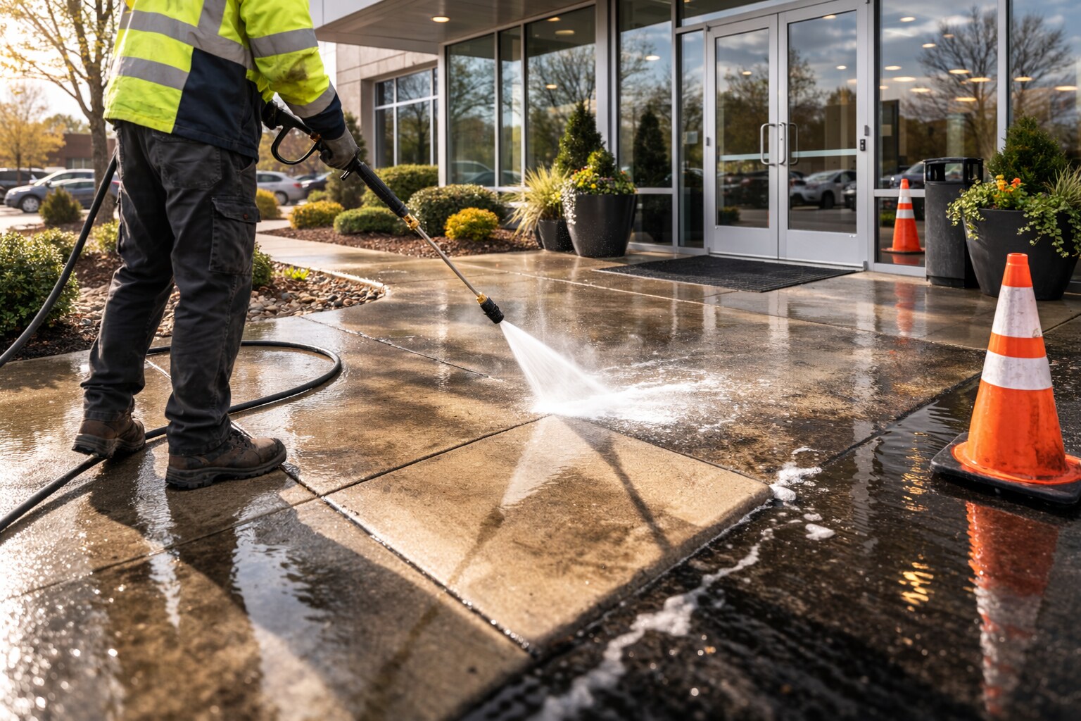 Commercial Exterior Maintenance Cleaning Services