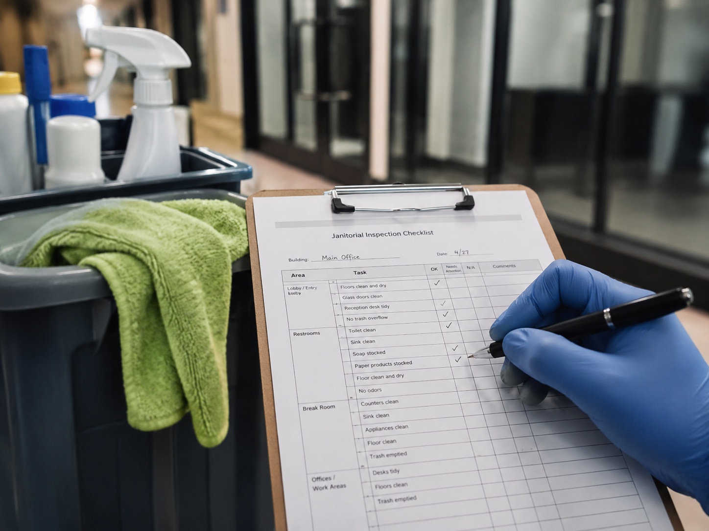 cleaning issue in a multi-tenant building